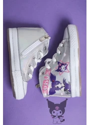 StWenn Kuromi Lighted Lace-Zippered Children's Sports Shoes