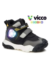 Vicco Sumo Lighted Orthopedic Baby Boots Kids Boots Black