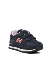 Hammer Jack Peru 102 19250-F Navy Blue-Red Velcro Unisex Kids Sneakers