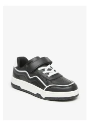 LBL by Shoexpress Colourblock Sneakers with Hook and Loop Closure