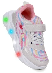 Kiko Kids Teno Velcro Lighted Girls' Sports Shoes