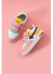 GAK RUN حذاء رياضي مريح للأطفال من الجنسين مع أحذية رياضية مرنة وفيلكرو