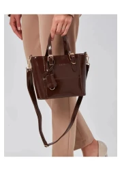 torime Patent Leather Medium Women Shoulder and Cross Bag