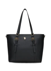 U.S. Polo Assn. حقيبة كتف نسائية سوداء Us25581