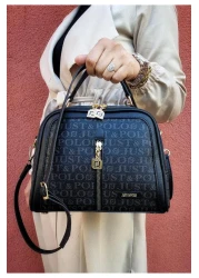 Just Polo Women's 4 Compartment Shoulder Bag Adjustable Long Strap Tm1137