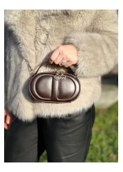 DEV 3 ADAM Brown Women's Box Model Hand Shoulder and Crossbody Bag