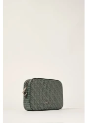 Ted Baker Dark green oblique monogram camera crossbody bag 240407 -2