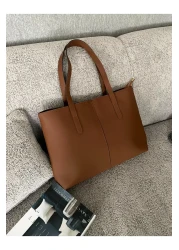 Emma Carter Maya Large Size Tote - Brown Shopper Bag