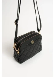 Sanmorris Women's Adjustable Crossbody 4 Compartment Shoulder and Crossbody Bag