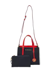 U.S. Polo Assn. Navy Blue-Red Women's Shoulder Bag Us25252
