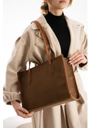 NWR BAGS Tan Women's Shoulder and Shoulder Bag 25X34 Size