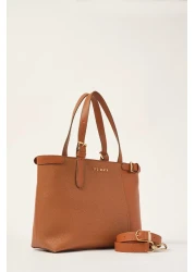 Ted Baker حقيبة تسوق كبيرة من الجلد من Tan Floter مع محفظة داخلية 24FW904
