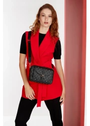 Pierre Cardin Black Monogram Women's Shoulder Bag 05PO23Y1726