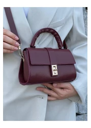 zetus Nora Model Claret Red Women's Hand and Shoulder Bag