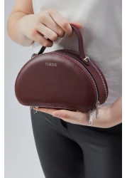 torime Small Size Double Compartment Women's Hand & Shoulder Bag