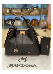 Pandora Bags Leather Mini Bag and Wallet Set