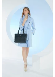 Pierre Cardin Black Monogram Women's Shoulder Bag 05PO22Y1560