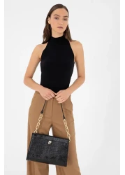 Pierre Cardin حقيبة كتف نسائية سوداء 05PO24K1982