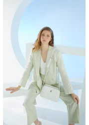 Pierre Cardin حقيبة كتف نسائية باللون الأبيض 05PO22Y1536