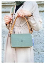 Just Polo justpolo WOMEN'S green 5 COMPARTMENT SHOULDER and CROSSBODY BAG