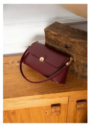 İAMBTŞY Claret Red Women's Shoulder and Shoulder Bag - MERi̇ MODEL