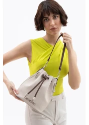 United Colors of Benetton Beneton Women's Shoulder Bag - Beige/Brown Bnt1595