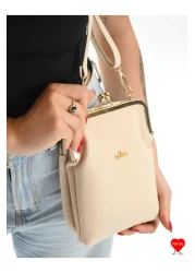 JARA Bag Paris 3 Compartment Waterproof Cross Strap Phone Holder Wallet Bag