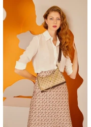 Pierre Cardin Gold Monogram Women's Shoulder Bag 05PO22Y1565