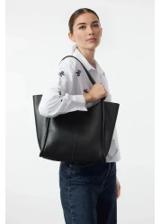  Shoes Black Women's Maxi Tote Shoulder Bag Takaw25Oc00003