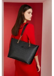 Pierre Cardin New Black Print Women's Shoulder Bag 05Po22Y1546