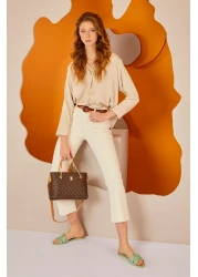 Pierre Cardin Brown Monogram Women's Shoulder Bag 05PO22Y1561