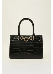 Ted Baker Croco Handbag with Buckle Detail