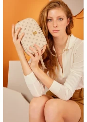 Pierre Cardin Beige Monogram Women's Shoulder Bag 05PO22Y1563