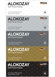 الوكوزي مناديل وجه ناعمة بطبقتين، 170 ورقة، 5 علب