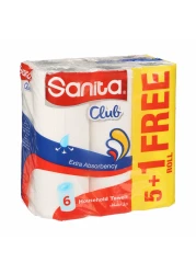 SANITA CLUB KITCHEN TOWELS 5S+1S 28CM