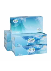 مزارع العين مناديل 5 علب مناديل للوجه 150 × 2 طبقة