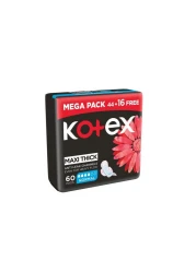 KOTEX PADS MAXI THICK NORMAL+ WINGS 44s+16s PP