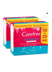 CAREFREE COTTON PADS PERFUMR FREE 56s+20s 76s 1X2