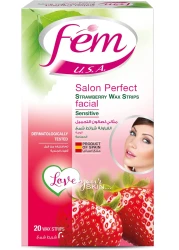 FEM SEN SKIN S BRY FACIAL WAX STRIP 20S