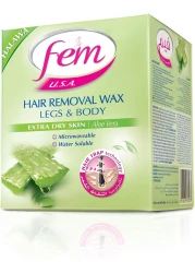 FEM ALOE VERA HALAWA H RMVL WAX 450GM