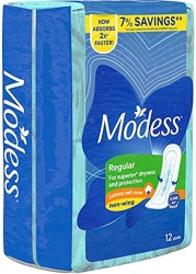 MODESS COTTONY SOFT N WING 12S