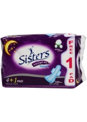 SISTERS SANI PAD OVERNIGHT DRY 4S