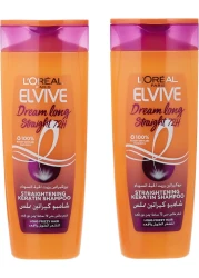 LOREAL ELVIVE DREAM LONG STRIGHT 72H SHAMPOO+SHAMPOO 2X400ml