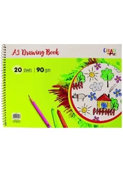 دفتر رسم حلزوني من نافنيت A3، اخضر - 20 ورقة