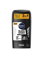 NIVEA ANTIPERSPIRANT STICK MEN BLACK & WHITE INVISIBLE   50ml