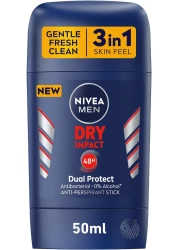 NIVEA ANTIPERSPIRANT STICK MEN DRY IMPACT  50ml