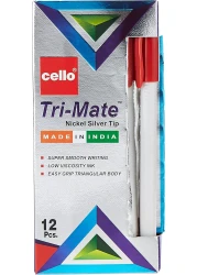 CELLO TRIMATE RED 12 PCS BOX