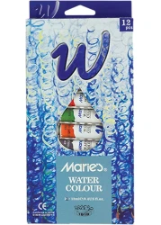 مجموعة ألوان مائية ماريس – 12 لون × 12 مل