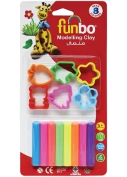 FUNBO M CLAY 100G 8 NEON CLRS PLUS 6 MLD
