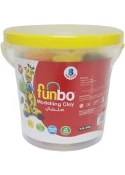 FUNBO M CLAY 700G 8 COLORS IN BUCKET